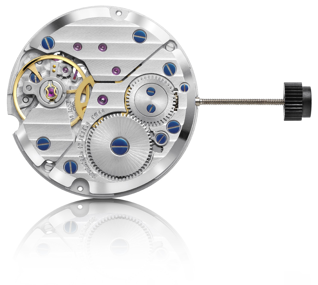 Kleinuhrwerk Handaufzug Peseux 7001, dekoriert