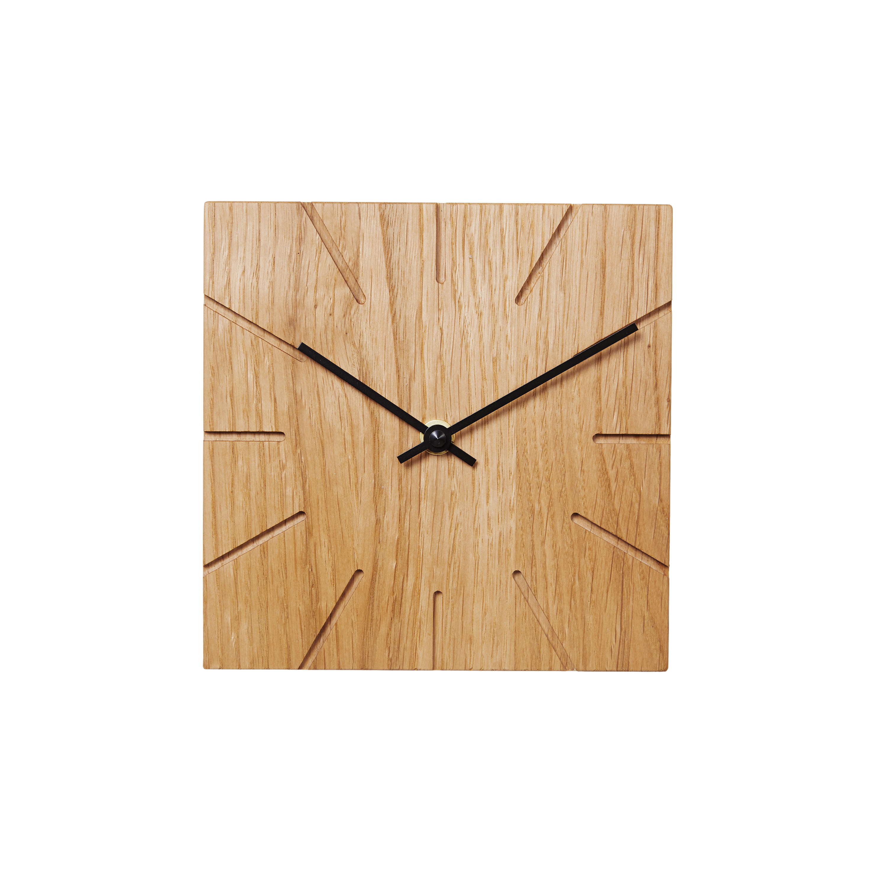 AMS natuhr Quarz-Wand-/Tischuhr Beam, Eiche W8003