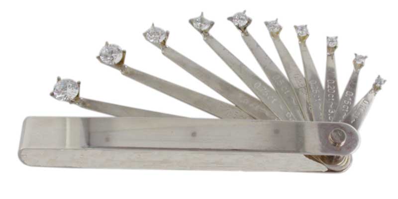 Diamantmaß 0,10 - 2 kt Cubic Zirconia