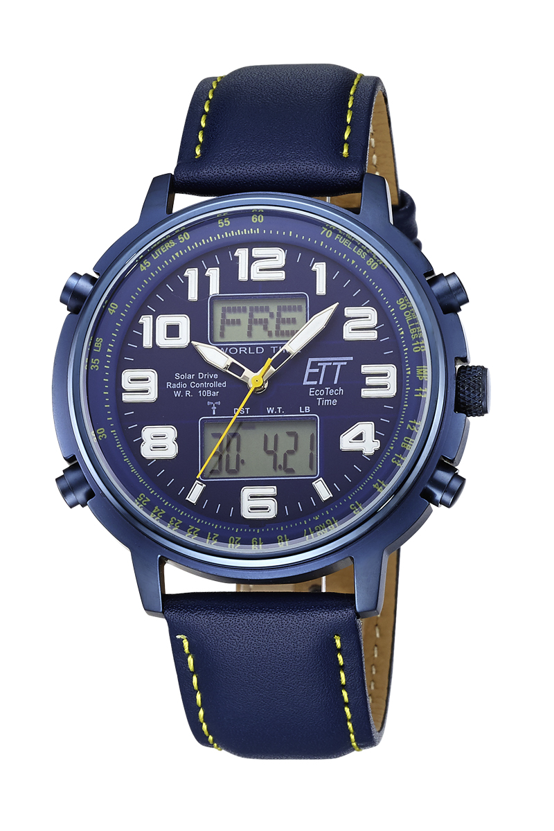 Eco Tech Time Solar Drive Funk Hunter II Herrenuhr - EGS-11450-32L