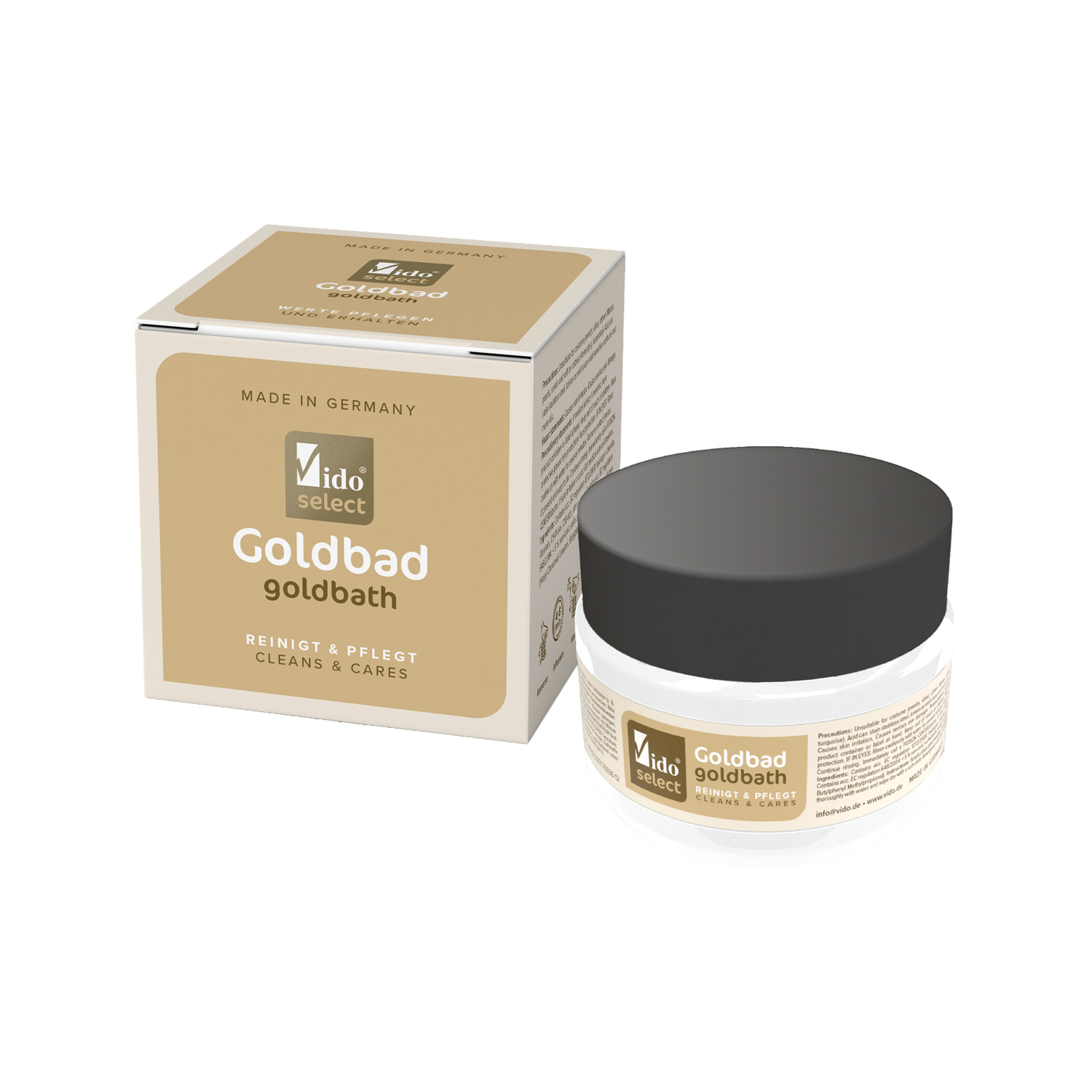 Immersion de nettoyage pour l'or, 150ml Vido