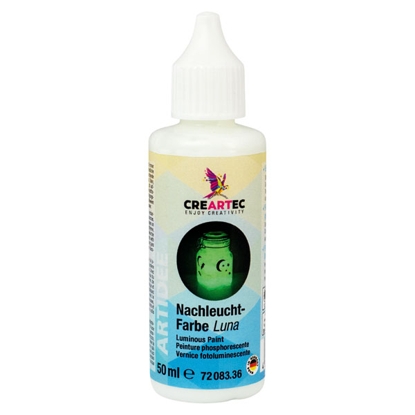 Nachleuchtfarbe Luna-grün, 50ml
