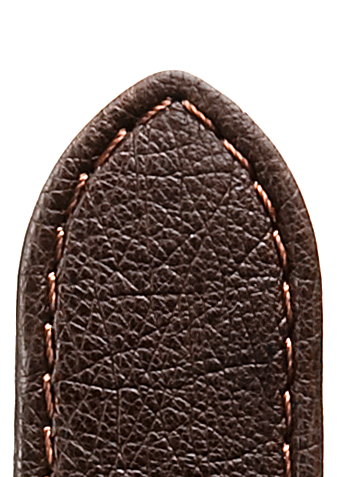 Lederband Savanna 18mm dunkelbraun genäht ohne Noppen