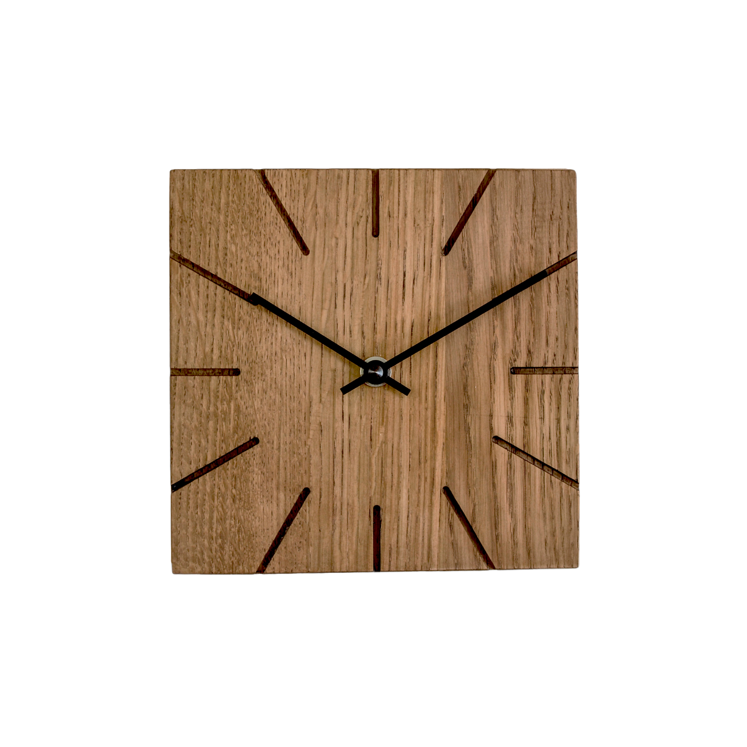AMS natuhr Quarz-Wand-/Tischuhr Beam, Eiche dunkel W8003D