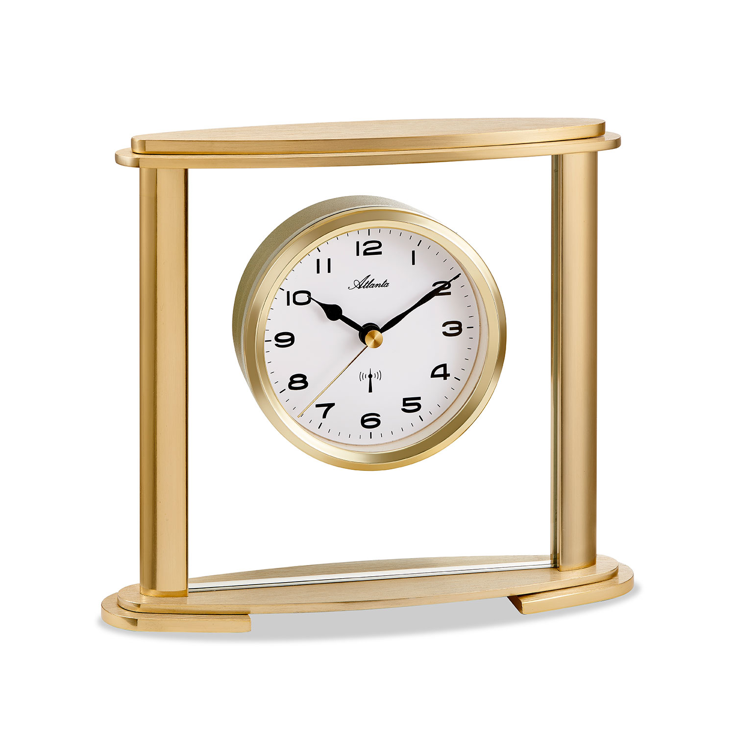 Atlanta 3092/9 Funk-Tischuhr gold