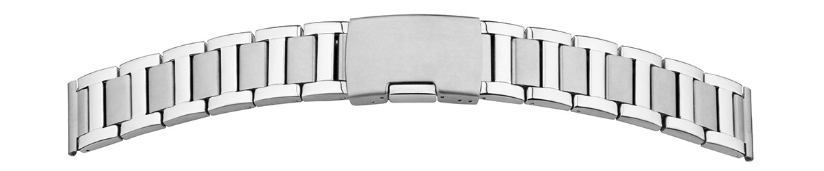 Bracelet métallique en acier inoxydable 22 mm, acier poli / mat