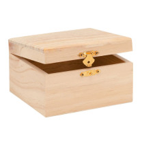 Boîte en bois rectangulaire