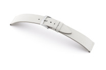 SELVA bracelet en cuir pour changer facilement 16mm blanc sans couture - MADE IN GERMANY