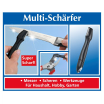 Multi sharpener - for hobbies, household, garden - super sharp