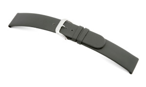 Bracelet-montre en cuir Merano 12mm gris lisse
