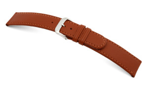 Bracelet-montre en cuir Louisville 14mm cognac lisse