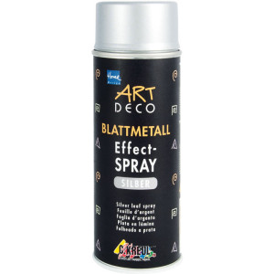 ART DECO Feuille métallique Effect-Spray argent 400ml