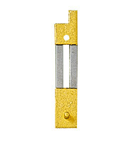 Pendelfeder mit Metall-Beschlag Stift-/Loch-Abstand:15 L:22mm B:4mm