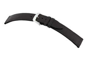 Bracelet-montre en cuir Tulsa 20mm noir