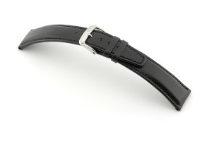 Bracelet-montre en cuir Idaho 20mm noir
