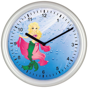 Horloge Murale d'enfants Sirène