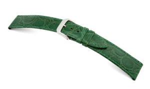 Bracelet-montre Bahia 8mm vert avec marque de crocodile