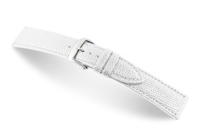 Bracelet-montre en cuir Pasadena 20mm blanc