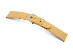 Bracelet-montre en cuir Merano 17mm sable lisse