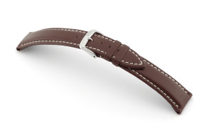 Bracelet-montre en cuir Solana 20mm moka