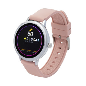 Fitness Tracker/ Smartwatch mit Wechselarmband rosa/ grau
