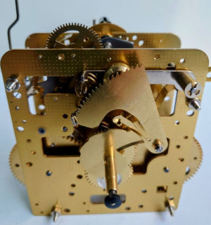 Home clock movement Hermle 241-080, 8 days, pendulum 32cm, stroke on bell, with short hammer