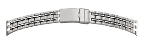 Bracelet-montre acier inoxydable 20mm acier poli/dépoli