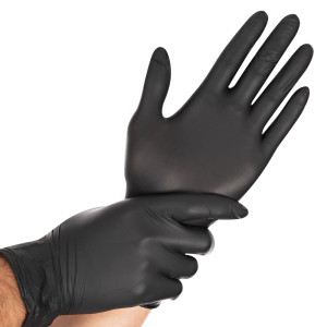 Nitril Handschuhe Premium Extraleicht, Größe XXL - schwarz