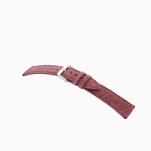 bracelet cuir Cisano 18mm rouge crêpe vegan