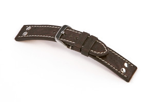 Bracelet en cuir Rockford 22 mm moka