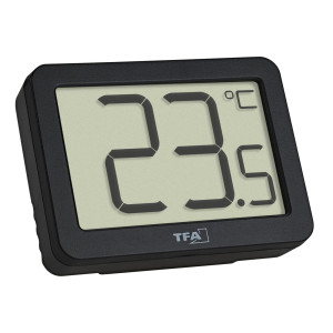 Digital thermometer, black - versatile