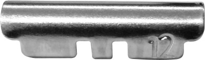 Flex-Metallband Edelstahl 16-18mm weiß PVD, poliert/mattiert mit Wechselanstoß