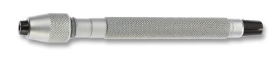 Mandrin à tête ronde, manche chromé, avec 2 pinces en acier trempé, ouverture de 1.00 à 1.50 mm et de 1.50 à 2.00 mm, longueur 100 mm