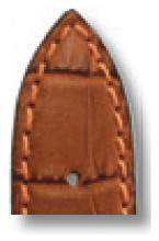 Lederband Jackson 22mm cognac mit Alligatorprägung