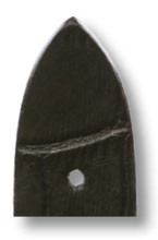 Lederband Charleston 14mm schwarz mit Alligatorprägung