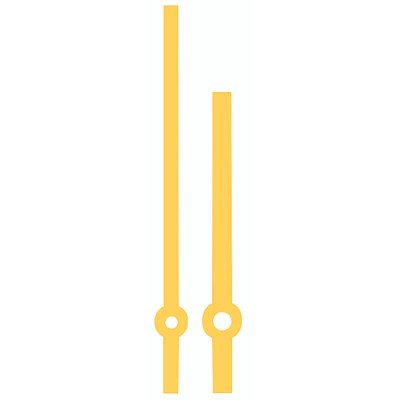 Paire d'aiguilles Eurocode sapine jaune Long.:72mm