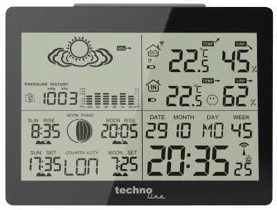 TECHNOLINE Funk-Wetterstation inkl Sensor