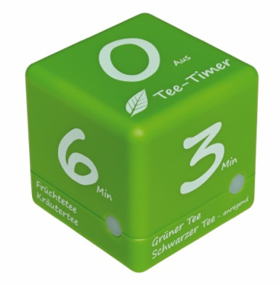 TFA Kurzzeitmesser Cube Tee-Timer grün