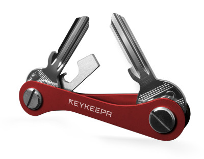 Keykeepa Aluminium für bis zu 12 Schlüssel, rot