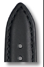 Bracelet-montre en cuir Corona 18mm noir