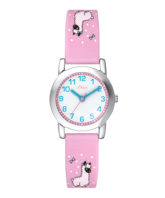 s.Oliver bracelet de montre silicone rose SO-3611-PQ