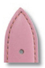 SELVA Lederband zum einfachen Wechseln 18mm rosa mit Naht - MADE IN GERMANY