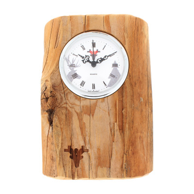 Horloge en vieux peuplement, cadran blanc, Fabriqué en Allemagne