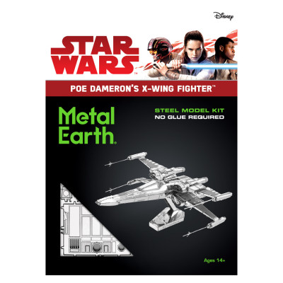 METAL EARTH Kit de construction 3D STAR WARS EP 7 PD X-Wing Fighter