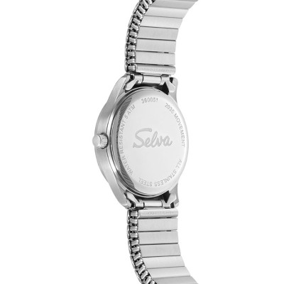 SELVA montre-bracelet à quartz avec cordon, cadran blanc Ø 27mm