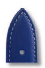 SELVA Lederband zum einfachen Wechseln 24mm royalblau mit Naht - MADE IN GERMANY