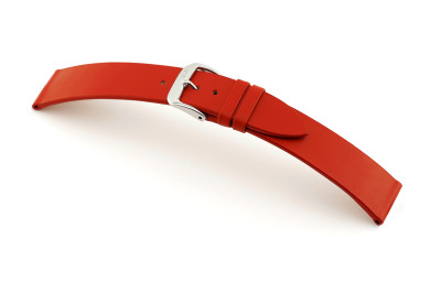 SELVA bracelet en cuir pour changer facilement 18mm rouge sans couture - MADE IN GERMANY