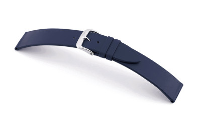 SELVA bracelet en cuir pour changer facilement 24mm bleu océan sans couture - MADE IN GERMANY