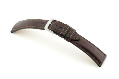 Bracelet cuir Sherwood 20 mm moka BIO