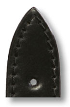 Bracelet en cuir Michigan 22 mm noir